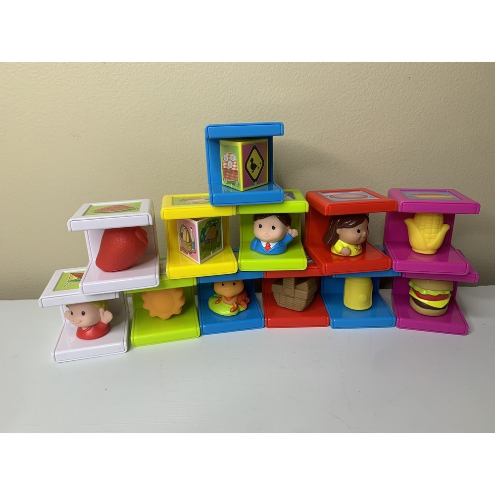 Safety 1st Stack n Play Cubikals‎ Lot of 12 Blocks for Play and Learning